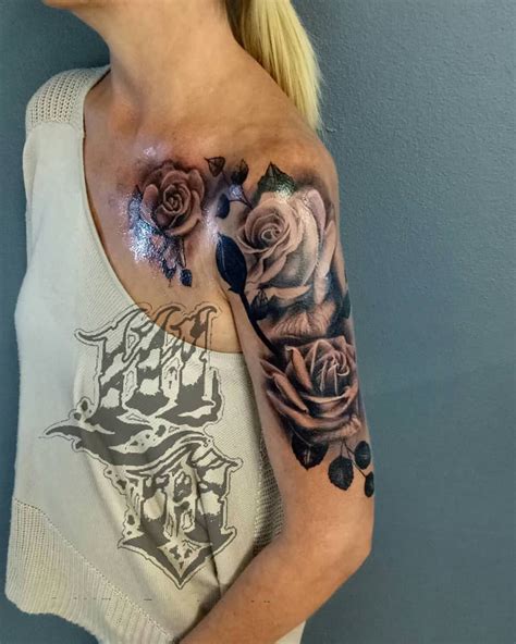 arm tattoos with roses|61 Rose arm tattoos ideas .